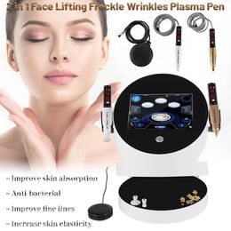 Portable 2 IN 1 Ozone and Golden Plasma Beauty Machine PlasmaPen Face Lifting for Acne Freckle Spots Scars Wrinkle Removal