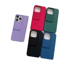 Slide Camera Lens Protection Cases For Samsung S24 A34 A24 A14 A54 S23 S22 A13 A23 S21 Ultra FE Plus A22 4G A33 A53 A73 5G A12 Soft TPU CamShield Sliding Phone Cover