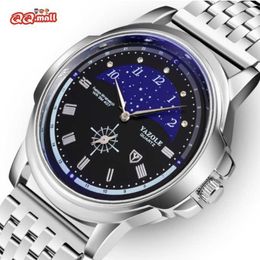 Yazole New Fashion Watch Men Luxury Wristwatch Quartz Watches For Men Male Clock Waterproof Casual Steel Watchband Montre Homme G1022