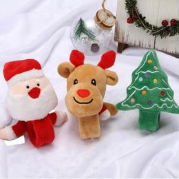Braccialetti natalizi Decorazioni Battimani Cerchio Orologio Anello da applauso per bambini creativi Bracciale Costume Ball Puntelli Giocattoli Ragazzi Ragazze Braccialetto