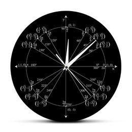 Wall Clocks Unit Circle Math Teacher Clock Trigonometry Pre Calculus Classroom Decor Geometry Radian Labelled Angles Values