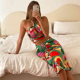 summer Bodycon Dress Women Party Dress set New Arrivals 2 pieces set Bodycon Dress Celebrity Evening Club 210422