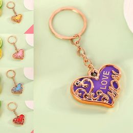 Fashion Creative Heart-Shaped Key Chain Colourful Love Letter Keychain Women Car Keyring Holder Charm Bag Accessories Gifts