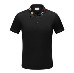 New Men's T-Shirts Luxury Designer Mens Letter Embroidery Polos Tees Shirts For Men Cotton Hoodie Pullover Tshirt