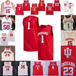 Indiana Hoosiers Basketball Jersey NCAA College Xavier Johnson Michael Durr Parker Stewart Thompson Anunoby Gordon Zeller Crawford Thomas Leal Galloway