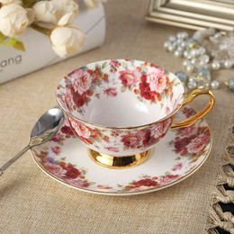 Royal Classical China British Black Tea Cup Luxurious Ceramic Coffee Cups High Quality Bone Porcelain