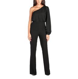 Women Wide Leg Elegant jumpsuits Black Jumps Embellish Cuffs Long Mesh Sleeves Overalls Sexy Night Club Elegant SlimBody suit