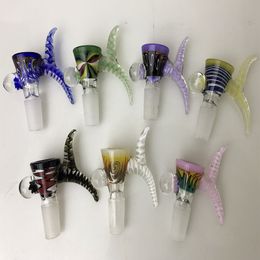 Multiple Heady Glass Bowls 14mm Male Joint Height 70mm Smoke Bowl Tobacco Tool Oil Dab Rigs Smoking Accessories For Water Pipes XL-SA12