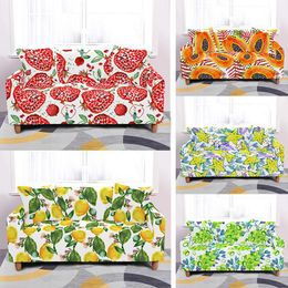 Chair Covers Fruit Printed Sofa Cover Stretch Love-seat Couch Anti-dust Furniture Protector All Warp Slipcover