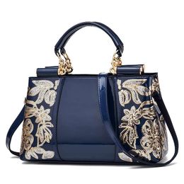 Designer-Handtaschen für Damen, Designer-Tragetaschen, Reisetasche, hochwertige Schulterhandtasche, Blume, lässige Reise-Einkaufstasche mit langem Riemen, 6 Farben aus PU-Leder