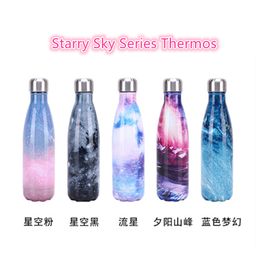 Starry Sky Series Double Wall 304 Stainless Steel Vacuum Flask Without APP Portable Outdoor Sports Water Bottle Insulated Bottle