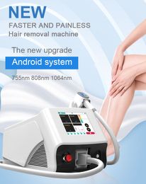 Alexandrite Hair Removal Machine Diode Triple Wave 3 wavelength 755 1064 808 epilator lazer system Newest 808nm diodes laser machine price