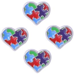 20PCS/lot Heart Alloy Floating Locket Charms Fit For DIY Magnetic Glass Living Memory Locket Best Gift