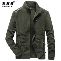 CHAIFENKO Winter Fleece Jacket Parka Coat Men Casual Bomber Military Outwear Spring Thick Warm Tactical Army Jacket Men 211009