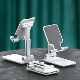 Phone Mounts Holders Folding Desk Stand Holder Cell Universal Portable Foldable Extend Metal Desktop Tablet Table