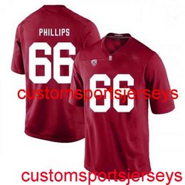 Stitched 2020 Men's Women Youths Harrison Phillips Stanford Cardinal Red NCAA Football Jersey Custom any name number XS-5XL 6XL