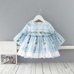 Newborn Baby Girl Dress Cute Princess Baby Dresses for Girls Birthday Party Dress Kids Vestidos 0-3y Infant Baby Girl Clothes Q0716