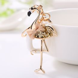 fashion Jewellery beautiful and lovely red-crowned crane keychain ladies Jewellery gift car pendant wholesale