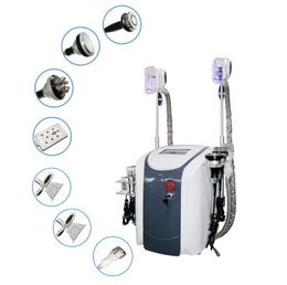 7 IN 1 Cryolipolysis Cool Body Sculpting RF Cavitation Vacuum Body Slimming Machine Lipo Laser Ultrasonic Liposuction Weight Loss