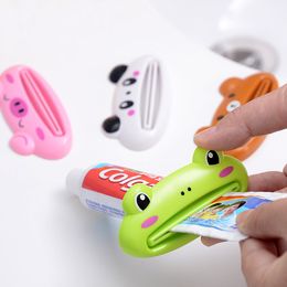 Toothpaste Squeezers Bath Accessory Cartoon Toothpastes Extruder Cleanser Squeezer Dispenser Rolling Holder Bathroom Accessories HH21-247