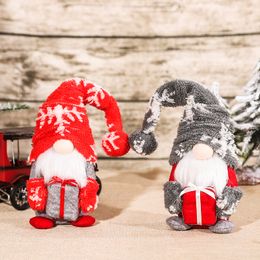 Gnomes Plush Christmas Decorations Scandinavian Tomte Swedish Holiday Santa Doll Elf Home Table Ornaments Toys for Kids PHJK2111