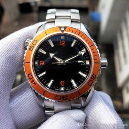 Luxury Super Watch VS Factory Mens Automatic Mechanical Cal. 8500 Watches Men Orange Bezel Ocean Sapphire Dive 600m Eta Wristwatches