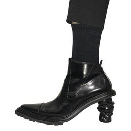 Botines De Charol Negro Tacón Oferta Online | DHgate.com