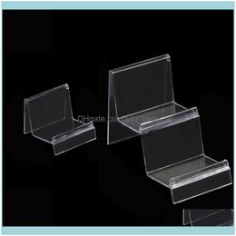 Packaging & Jewelry1Pcs Transparent Acrylic Display Shelf Glasses Cell Phone Jewellery Stand Jewellery Pouches Bags Drop Delivery 2021 Hcq4C