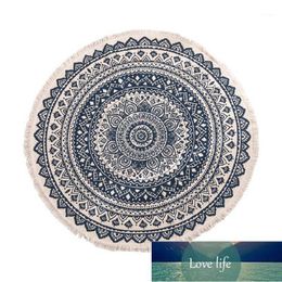 Morocco Round Carpet Bedroom Boho Style Tassel Cotton Rug Hand Woven National Classic Tapestry Sofa Cushion Tatami Floor Mats1