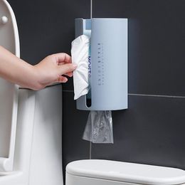 Tissue Boxes & Napkins Waterproof Wall Mount Toilet Paper Holder Towel For Bathroom Box Rack Kitchen Garbage Bag Tube Storage