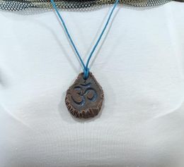 Unique Earthenware Om Necklace Handmade Set1