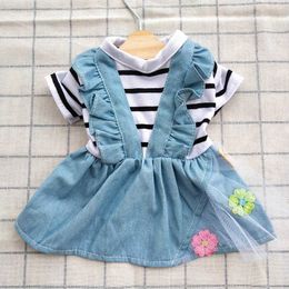 Jeans Dress Spring Summer Pets s Clothing Denim Puppy Costume High Quality Pet Dresses For Small Medium Dogs Chihuahu