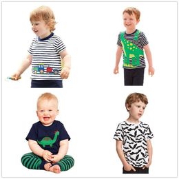 Casual Baby Boys tshirts Toddler Tee Shirts Short Sleeve Boy's t-shirt Kid Top Cotton Boy t shirt Jersey Soft Blouse 12 3 6 Year 210413