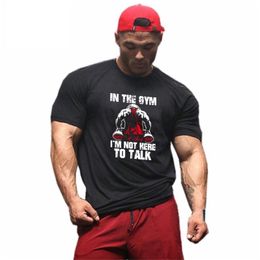 Muscleguys Brand Fitness Tshirt Man Summer cotton Tops Men Short Sleeve T Shirt Fashion Print Bodybuilding tshirt gyms Clothing 210409