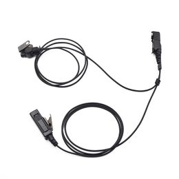 Xqf headset and surveillance microphone, ptt tube headset, for motor vehicle, dp2400 and xyr p6620 mtp3250, mtp3200, double track radio and