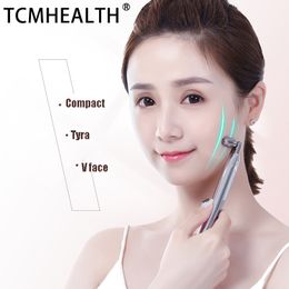 3D Face Roller Massager Advanced Solar Microcurrent Technology V-Shape Facial Body Massage for Body Skin Slimming Lifting Tightening