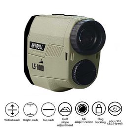 Laser rangefinder for hunting 1000M 650M Golf range finder with Flag-Lock slope pin Laser Distance Metre rangefinder binoculars 210719