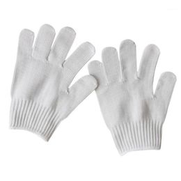 wire cuts UK - Disposable Gloves Gardening Stainless Steel Wire Mesh Cut Proof Static Resistance Level 5 Protective