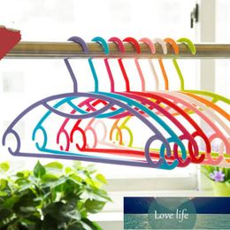 1PCS Sale High-quality Plastic Hangers for Clothes Candy Rainbow Slip Clothes Hanger Drying Racks