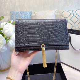 Purse women Designer luxury handbags lady casual Shoulder Bag tassel crossbody bags Shopping Tote Fashion Alligator Card Holder Interior Compartment Zipper Bags