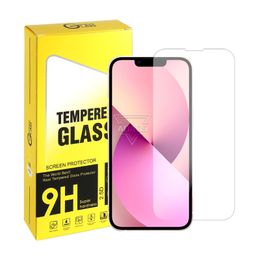 Screen Protector For iPhone15 14 13 12 Mini 11 Pro Max XR XS 6 7 8 Plus Tempered Glass film Samsung A21 A51 Huawei P50 hight Quality 0.3mm 2.5D with retail box