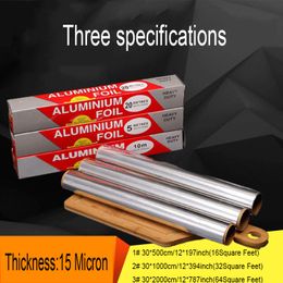 15 Micron Thick Aluminium Foil Roll BBQ Baking Tools 16/32/64 Square Feet Tin Foils Rolls Grilling Roasting Cooking Freezing Wrappomg Storing JY568