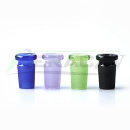 Beracky Colored Mini Glass Convert Adapter Smoking Accessories Green Purple Black Blue 10mm Female to 14mm male Adapters For Quartz Banger Nails Bongs Dab Rigs