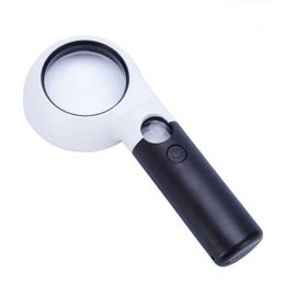 5X 20X 75mm 21mm Microscope Ring Led Double Magnification Magnifying Glass Manual High Power Loupe with Light CH75-10L