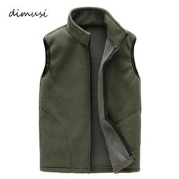 DIMUSI Men Winter Fleece Vest Male Thick Warm Waistcoat Outwear Casual Thermal Soft Vests Mens Windproof Sleeveless Jacket,YA720 Y1122