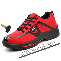 Homens de inverno à prova de água ao ar livre de aço toe tampa protetora anti esmagando sapatos de trabalho homens punctures à prova de segurança sapatos botas 210826