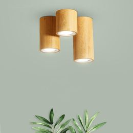 Ceiling Lights Wood Round Square LED Bathroom Bedroom Lamp Living Room Aisle Corridor Porch Down Light