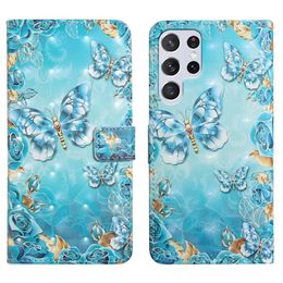 3D Flower Butterfly Leather Wallet Cases For Iphone 13 Pro Max Mini Samsung S22 Ultra S21 A13 A32 A52 A22 A82 A72 Lace Marble Lover Heart Skull Holder Card Slot Flip Cover