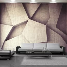 3d Wallcovering Wallpaper Simple Seometric Cement Graphic Mural Living Room Bedroom Kitchen Modern Home Decoration Wallpapers