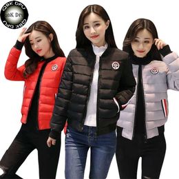 Fashion winter baseball jacket Warm Thicken Cotton Padded Down Parkas Female Tops streetwear bomber women chaqueta mujer 211011